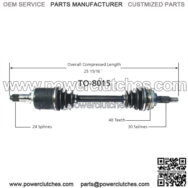 TO-8015 CV Half Shaft (for: Toyota)