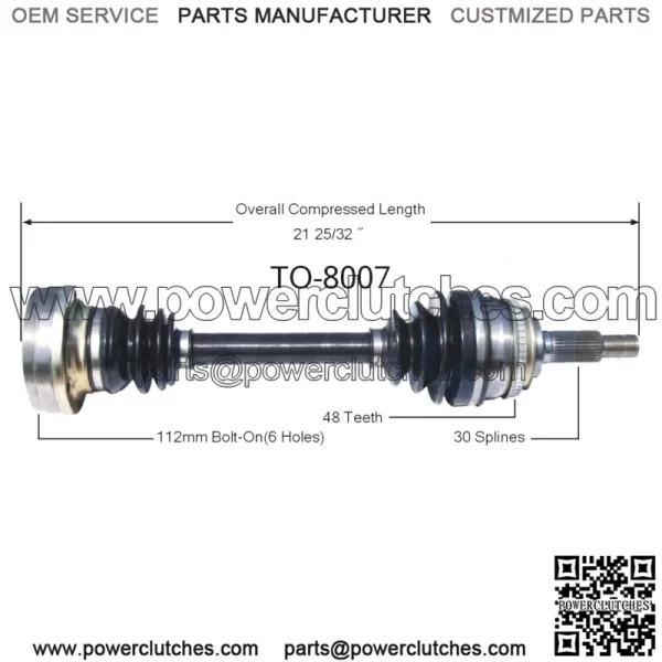 For Toyota 3.0L FWD Lexus ES300 Front Left/Right CV Joint Shaft TO8007 (For: Toyota)