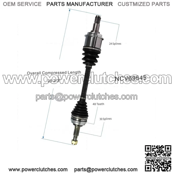 Front Left CV Joint, Axle Shaft Assembly for Toyota Avalon Sienna Solara ES300 (for: Toyota)