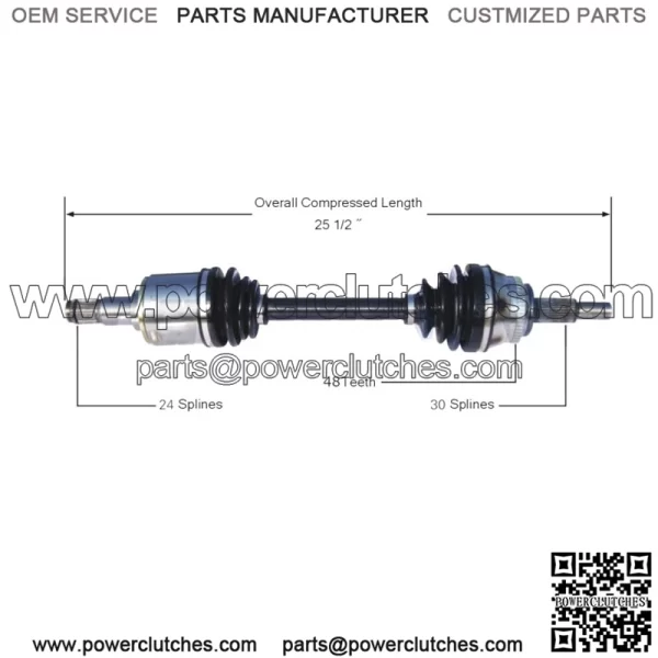 Front Left CV Joint Drive Shaft TO-8078 (for: Toyota)