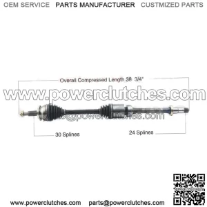 TO-8271 CV Half Shaft for PR Constant Velocity Drive (For: Toyota)