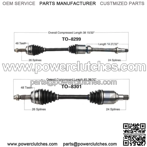 CV Half Shaft for Toyota Camry 2014 2013 2012 (for: Toyota)