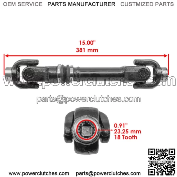 Rear Propeller Drive Shaft for Can-Am Outlander 800 R 4X4 Dps Xt Xtp 2012-2015 - Image 2
