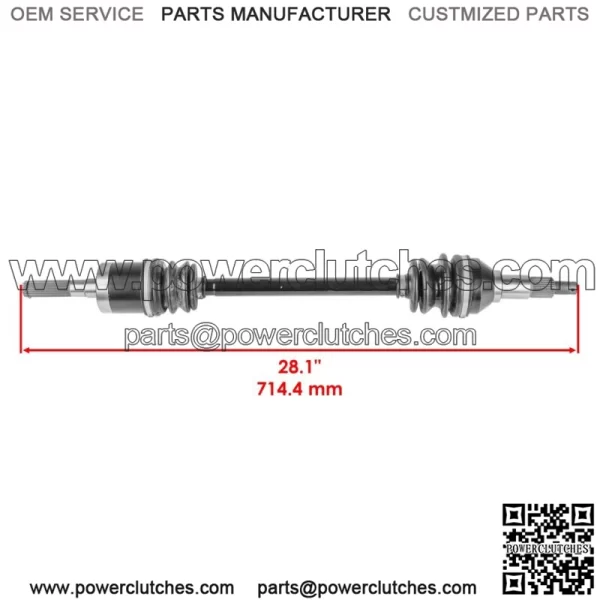 Front Right Complete CV Joint Axle for Can-Am Commander 1000 4X4 2011 2012 - Image 2