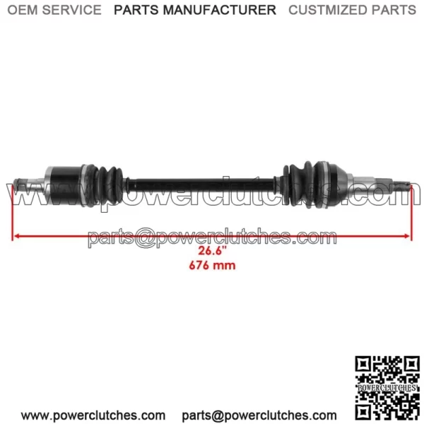 Front Right And Left CV Joint Axles for Can-Am Commander 1000 4X4 2011-2012 - Image 2