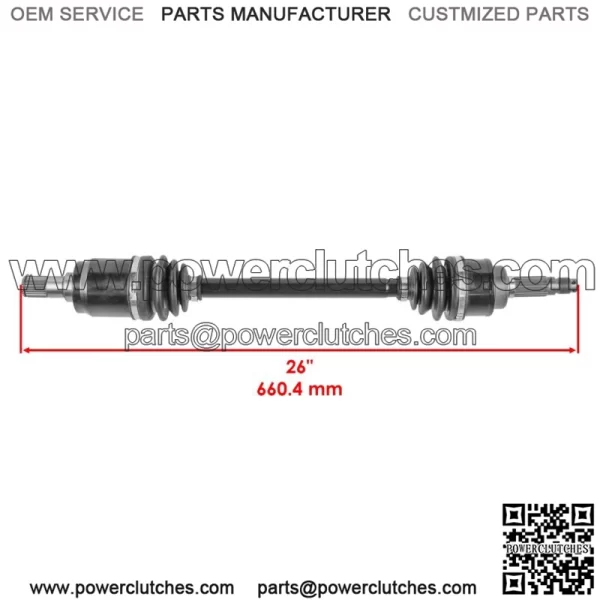 Rear Left CV Joint Axle fits Honda MUV700 Big Red 700 4X4 2009 2010 2011 - 2013 - Image 2