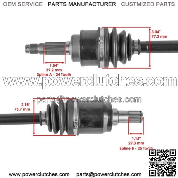 Rear Left CV Joint Axle fits Honda MUV700 Big Red 700 4X4 2009 2010 2011 - 2013 - Image 3