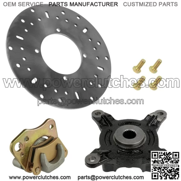 Front Right Brake Caliper & Rotor with Hub for 2012 Polaris Ranger 400 (for: Polaris Sportsman 570)