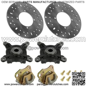 Front Left & Right Brake Caliper & Disc with Hub for Poraris Ranger 400 2012 (For: Polaris Sportsman 570)
