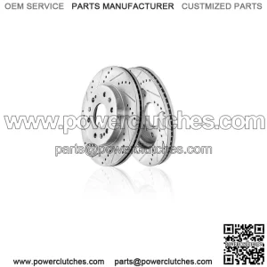 Front Drilled Brake Rotors for Chevy GMC Silverado Sierra Suburban 1500 Tahoe (For: More Than One Vehicle)