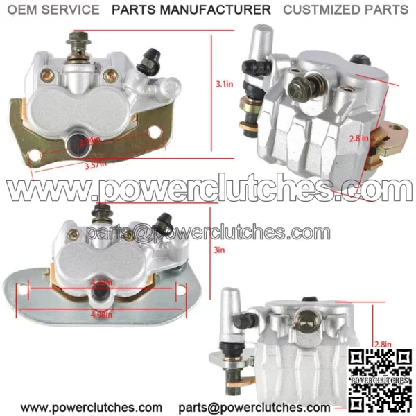 For Yamaha Rhino 700 YXR700 2008-2013 with pads front and rear brake calipers - Image 3