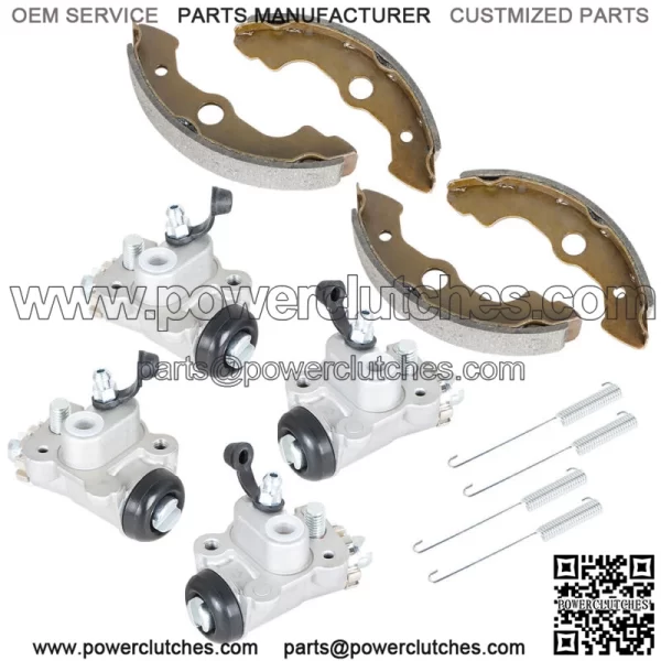 4x Front Brake Wheel Cylinders With Shoes for Honda Foreman Rubicon 450 TRX450FA - Image 2