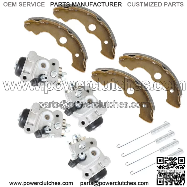 4x Front Brake Wheel Cylinders With Shoes for Honda Foreman Rubicon 450 TRX450FA - Image 3