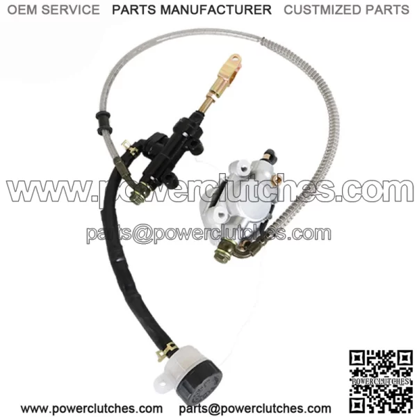 For Go Kart Golf Cart ATV Rear Hydraulic Brake Assembly Caliper Master Cylinder