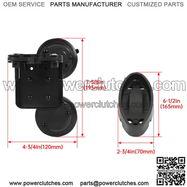 Adjustable Gun Holder for Tractor Truck UTV Windshield Suction Cup Mount (For: More than one vehicle) - Image 2