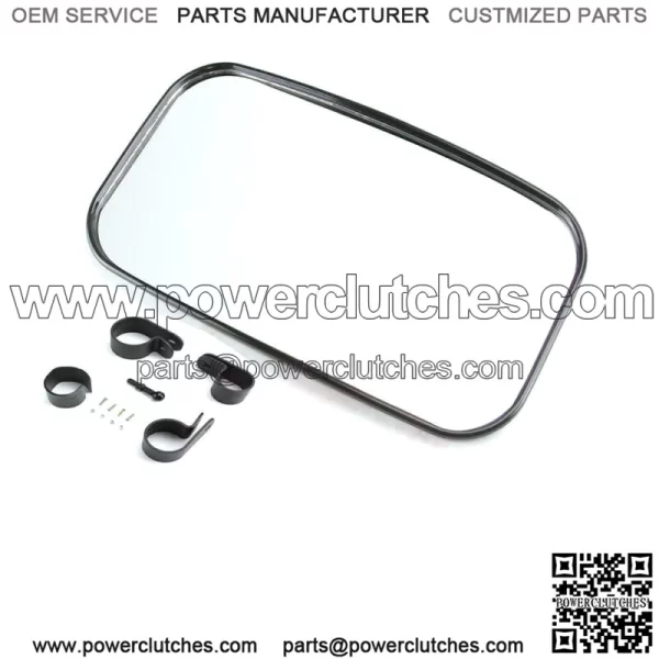 Black UTV Rear View Mirrors with 1.75" Roll Cage for Polaris Polaris RZR XP Arctic Cat (For: More Than One Vehicle) - Image 2