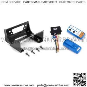 For UTV Kawasaki Teryx/4 750 800 Winch Mounting Plate with Winch Remote Control (For: More than one vehicle)