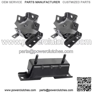 3 Piece Engine and Transmission Mount Kit for 99-07 Chevy Silverado 1500 4.8L/ 5.3L/ 6.0L 4WD (For: Chevrolet Silverado 1500)