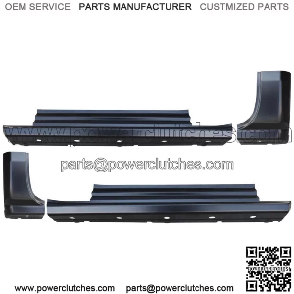 Left Right 2014-2018 Chevy Gmc Pickup Slip-on Rocker Panels Cab Corners 2 Dr Std Cab (For: More Than One Vehicle)