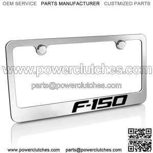 Ford F-150 Chrome Brass License Plate Frame
