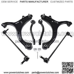 6 Piece Suspension Kit Front Control Arm Anti Roll Bar For Hyundai Santa Fe 07-12
