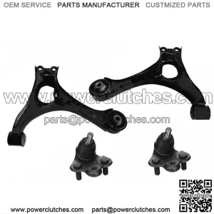 For Acura CSX 2.0L 2006-2011 Front Lower Control Arm Ball Joint Kit Black 4-Pack