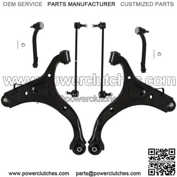 For Hyundai Kia 3.5L 2010-2013 Front Lower Control Arms Tierods Sway Bars Kit