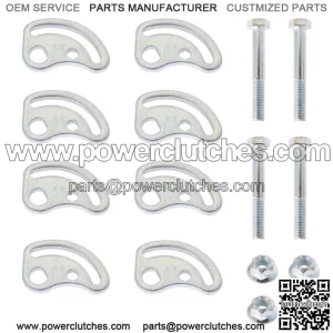 Pair of Front Upper Control Arms, Camber Bolt Kit for Left Driver or Right Passenger