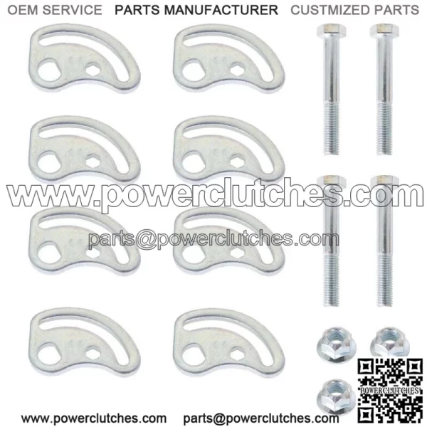 Pair of Front Upper Control Arms, Camber Bolt Kit for Left Driver or Right Passenger