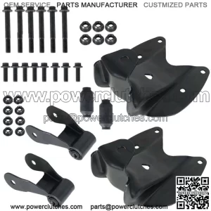 2x F150 F250 Rear Leaf Spring Bracket & Clamp Kit Left & Right