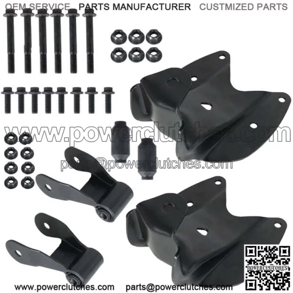 2x F150 F250 Rear Leaf Spring Bracket & Clamp Kit Left & Right
