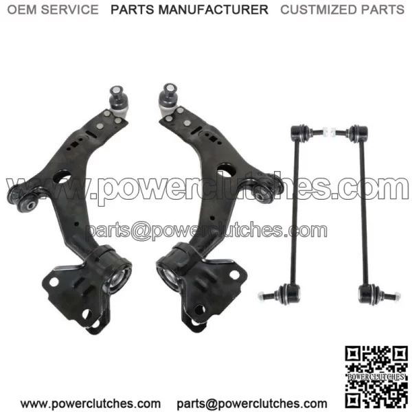 For Ford Escape 2013 - 2015 4PC Front Lower Control Arm Stabilizer Bar Ball Joint