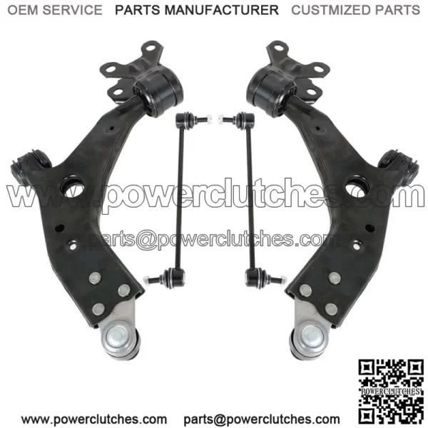 For Ford Escape 2013 - 2015 4PC Front Lower Control Arm Stabilizer Bar Ball Joint - Image 3