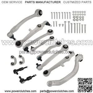 For Audi A4 Quattro B6 B7 3.2L 2000-2008 Front Upper & Lower Control Arm Kit