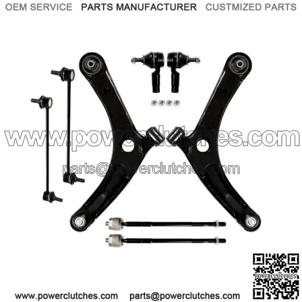 8pcs For 2007-2013 Lancer Outlander Front Control Arm Ball Joint Kit