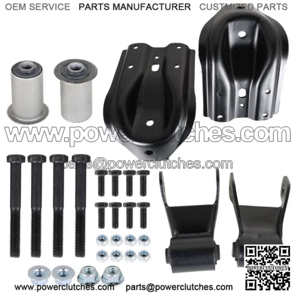 For 1988-1997 Chevy GMC K2500 Rear Leaf Spring Bracket and Clamp Kit