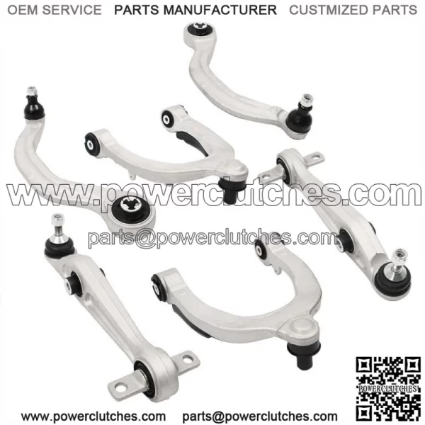 For Tesla 3 2017-2021 Front Upper & Lower Control Arm & Ball Joint Assy 6pcs