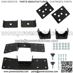 For 1999-2006 Silverado and Sierra 1500 6" Rear Axle Lowering Kit with C Notch and Dropout