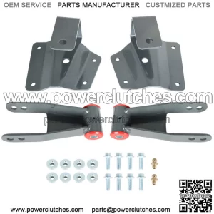 For 1999-06 Chevy Silverado and GMC Sierra 1500 4" Drop Kit Rear Brackets and Hangers