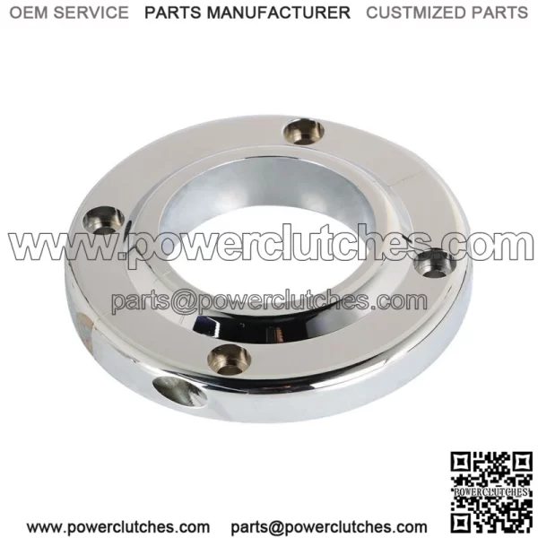 Universal Chrome Floor Steering Column Mount for SBC BBC 350 2" Steering Columns - Image 3