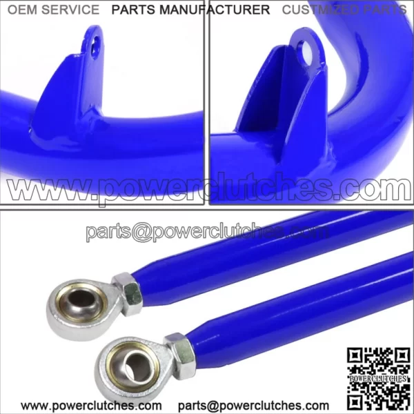 49" STAINLESS STEEL RACING SEAT BELT CHASSIS STEERING STEM BLUE - Image 2