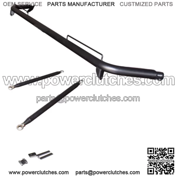 Stainless Steel Seat Belt Bar For 2011-2014 DODGE CHARGER Black Finish - Image 2