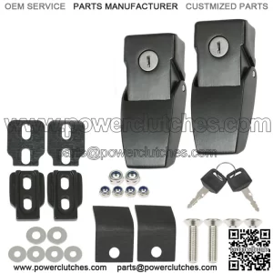 Hood Lock Latch Kit for Jeep Wrangler JK JKU JL JLU JT 2007-2023