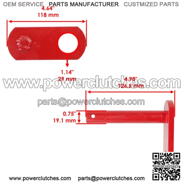 42498AM 67665 Snow Blower Ultra Mount Receiver Pin for Western - Image 2