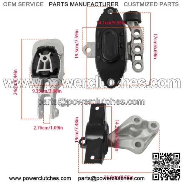 For Chevrolet Sonic 2013 2014 2015 2016 Engine and Transmission Mounts - Image 2