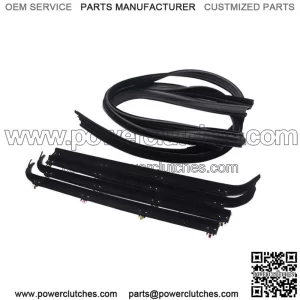 6pc Window Sweep/Run Channel Weatherstrip Set For 1987-1997 Ford Pickup Truck