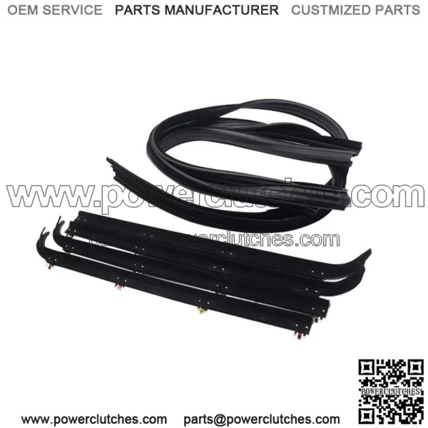 6pc Window Sweep/Run Channel Weatherstrip Set For 1987-1997 Ford Pickup Truck