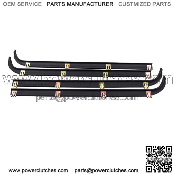 6pc Window Sweep/Run Channel Weatherstrip Set For 1987-1997 Ford Pickup Truck - Image 2