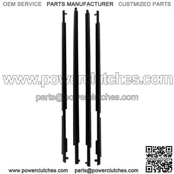 Car Outside Window Weatherstrip Seal Belt Moulding For Toyota 4Runner 10-21 BlK - Image 4