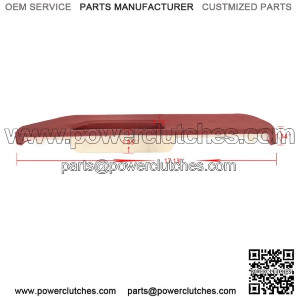 For 1990-1994 Chevrolet GMC Front Inner Door Armrest Red Left Side 15615021 - Image 2